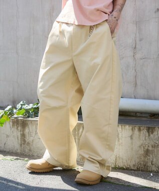 WEGO キーチャーム付きチノカーブパンツ ベージュ