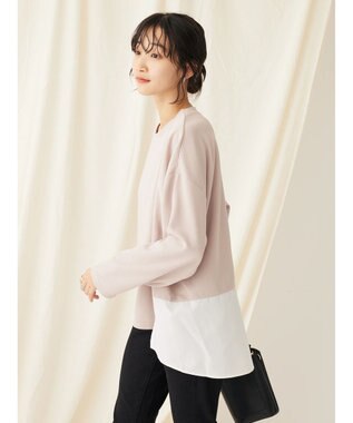 CRAFT STANDARD BOUTIQUE 布帛切替デザインプルオーバー Beige