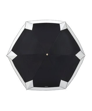 フルラ （FURLA）】晴雨兼用折りたたみ日傘 バイカラーロゴ刺繍 一級 