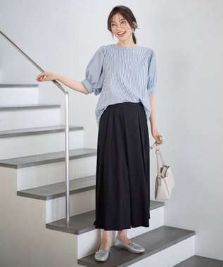 ANY 【大好評につき新色登場！/洗濯機可能/接触冷感/UVケア】清涼リラックススカーチョ ブラック