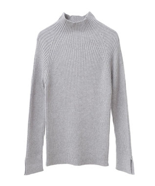 Green Parks ・Ｐｅｔｉｔ　Ｆｌｅｕｒ　ボトルネックリブニット Light Gray