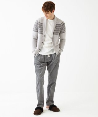 JOSEPH ABBOUD MOUNTAIN 【SPACE／UNISEX】ピュアカシミアアンダイド カーディガン ライトグレー系7