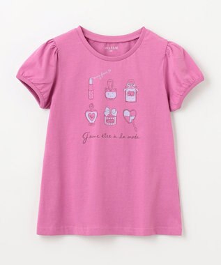 ANY KIDS 【WEB限定】7days プリント 半袖 Tシャツ ライラック×コスメ