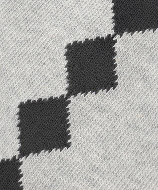 23区GOLF 【WOMEN】アーガイルライン ハイソックス ライトグレー系