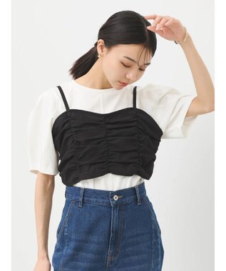 earth music&ecology キャミソールトップス Black