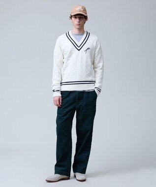 J.PRESS MEN 【NYUZELESS】SKI プリント ロングスリーブ Tシャツ ライトグレー系