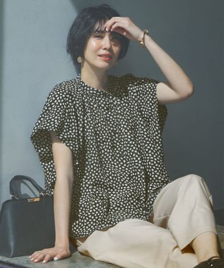 ANY 【ウエストゴム】イージーケアライトストレッチワイドパンツ ベージュ