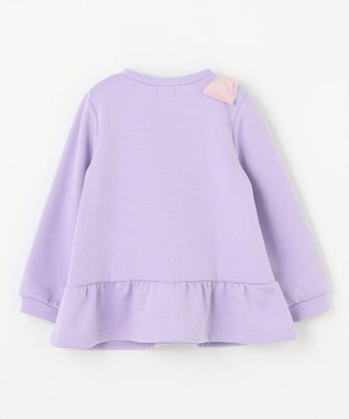 ANY KIDS 裏シャギーポシェットトレーナー ラベンダー×ハート