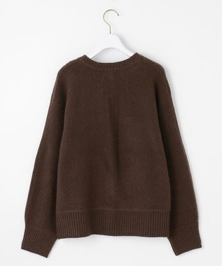 ANY SIS L 【前後着用可能】Airニット カーディガン ブラウン