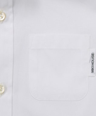 MIKI HOUSE HOT BISCUITS 【110-130cm】ブロード素材の長袖シャツ 白