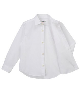 MIKI HOUSE HOT BISCUITS 【110-130cm】ブロード素材の長袖シャツ 白