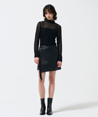 GRACE CONTINENTAL ストレッチレーストップ ブラック