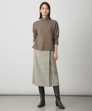 J.PRESS LADIES L 【WEB限定】YAK BLEND ハイネック ニット 【WEB限定】モカ系