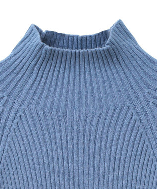 Green Parks ・Ｐｅｔｉｔ　Ｆｌｅｕｒ　ボトルネックリブニット Blue