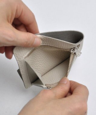 blancle シュリンクレザー スマートウォレット ライトベージュ