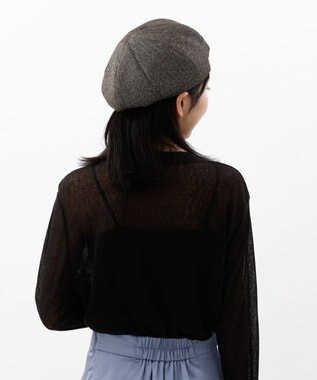 AURORA 【 LANVIN COLLECTION（ランバン コレクション） 】ラメツイードベレー シルバー