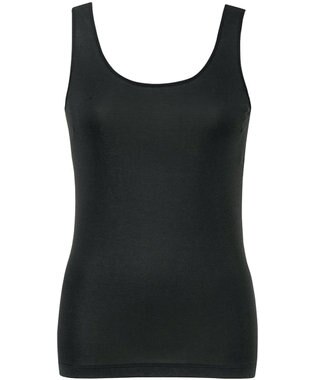 Wing インナー 【綿の贅沢オーガニック】 オーガニックコットン混素材 薄くて軽い ノースリーブ EL1156 ウイング／ワコール ブラック