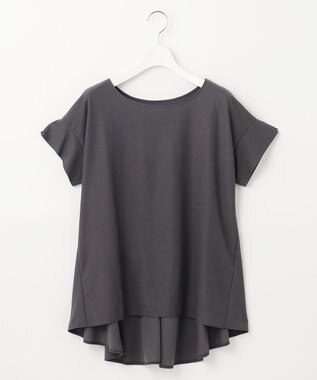 自由区 【WEB限定】【UVケア・吸汗速乾・洗える・XSサイズあり】ファンクショナルツイストジャージー カットソー グレー系