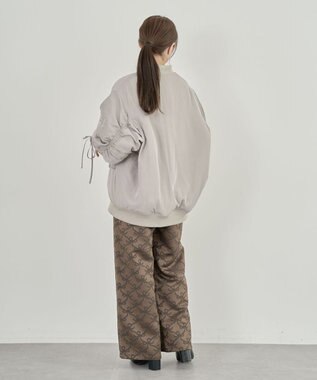 Green Parks ・ｓｗｉｎｇ　ｂｙ　中綿ボリュームスリーブＭＡ－１ Gray Beige