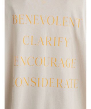 Green Parks シアーバックロゴチュニック Light Beige