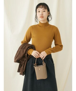 CRAFT STANDARD BOUTIQUE ウォッシャブルリブタートルニットプルオーバー Mustard