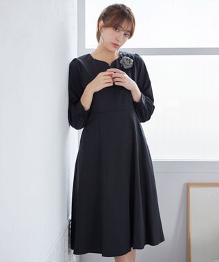 Tiaclasse フラワーツイードコサージュ グレー