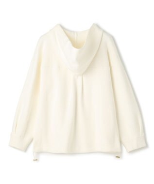 GRACE CONTINENTAL ロゴ刺繍ニットパーカー ホワイト