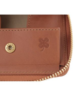 genten クアドリフォリオ ミニ財布 ブラウン