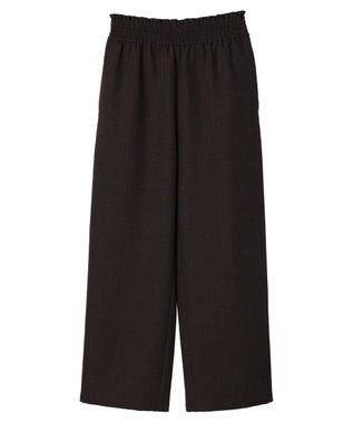 AMERICAN HOLIC ウエストイージーストレートパンツ Check Brown