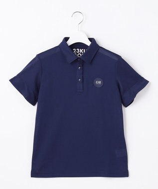 23区GOLF 盛夏対応のマルチ機能【接触冷感・UVケア・吸水速乾】【WOMEN】 カノコシャツ ネイビー系