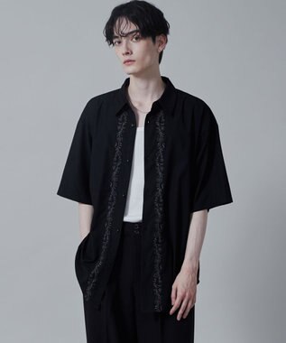 WEGO TRフラワーモチーフシャツ（S） 柄1