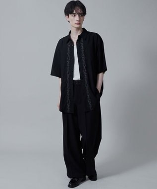 WEGO TRフラワーモチーフシャツ（S） 柄1