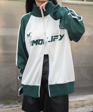 WEGO ゲームグラフィックビッグトラックジャケット ダークグリーン