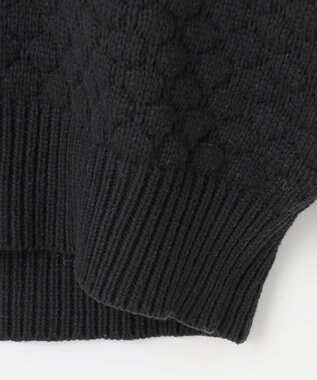 Feroux 【洗える】ポコポコ カーディガン ブラック系