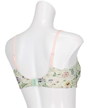 une nana cool 【リニューアル】364ブラ レース MADE WITH LIBERTY FABRIC クリアグリーン