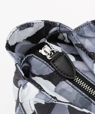 Y'SACCS 総柄プリントミニトートバッグ グレー(花柄）