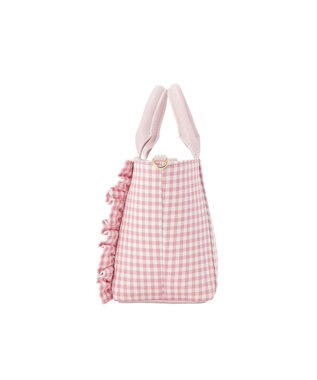 Maison de FLEUR ギンガムフリル2Wayバッグ Pink