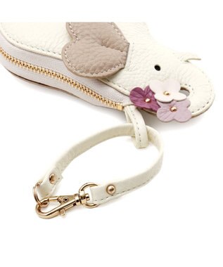 IBIZA アニマーダ　牛革　マルチケース（ゾウ） アイボリー