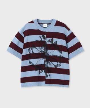 Paul Smith ボーダー プリント 半袖ニット