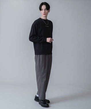 WEGO TRベルト付きスラックス ブラック