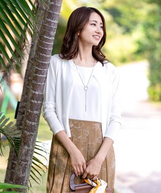 洗える ひんやり心地よいサマーニットカーディガン Tiaclasseファッション通販 公式通販 オンワード クローゼット