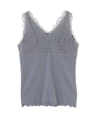 earth music&ecology ２ＷＡＹレースタンクトップ Grayish Blue