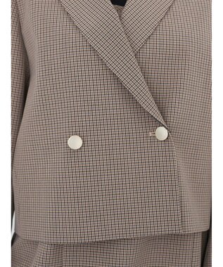 earth music&ecology ショートテーラードジャケット Check