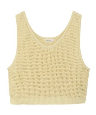 CRAFT STANDARD BOUTIQUE ワッフル編みニットベスト Ivory