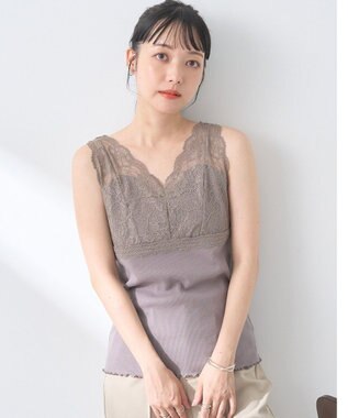 earth music&ecology ２ＷＡＹレースタンクトップ Mocha