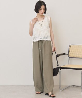 AMERICAN HOLIC 【マルチ機能】ベイカーリラックスパンツ Khaki