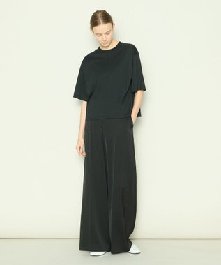 JOSEPH 【洗える】ロイヤルコットン　デザインTEE Black