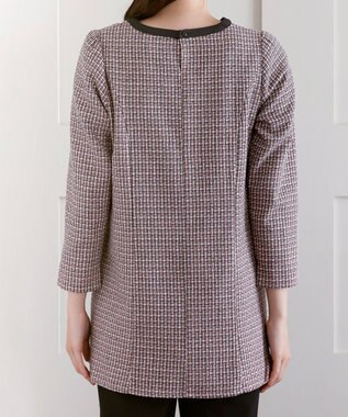 Tiaclasse 【洗える】ツイードチュニック ピンク