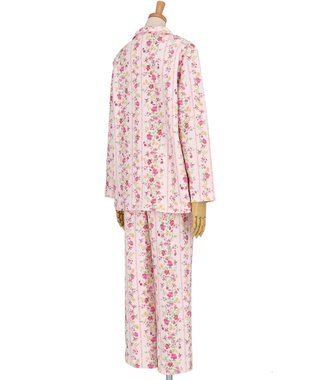 Wing パジャマ 長袖 長ズボン 綿混(本体) あったか レディース EP6011 ウイング／ワコール ピンク