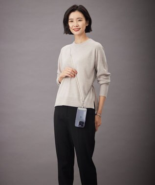 J.PRESS LADIES 【WEB限定・2way】パール スマホ ストラップ アイボリー系